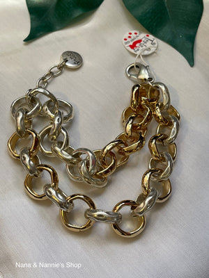 Tra-la-Ra bracelet (two tones)