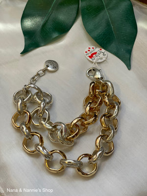 Tra-la-Ra bracelet (two tones)