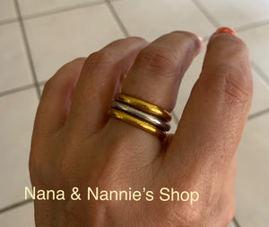 Bless thin ring & Bless braided ring