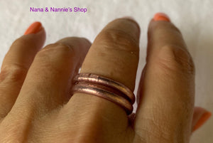 Bless thin ring & Bless braided ring