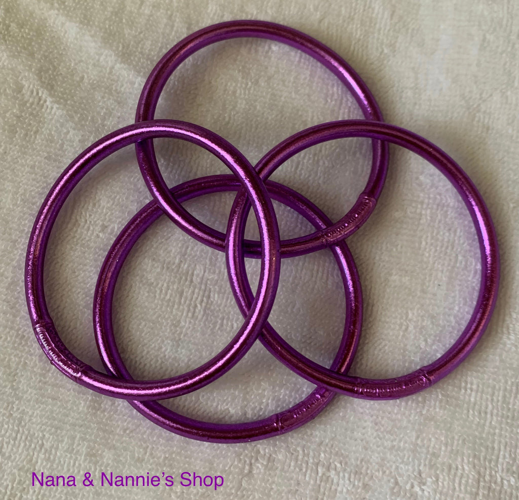 Nana Health Wrap-Bracelet With Pink and Purple Glass Beads SOLD OUT – MY  MAHANA