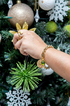 Tucco bracelet coin & stone